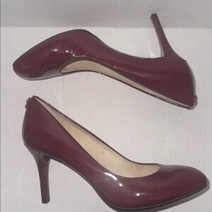MICHAEL Michael Kors Burgundy Leather Pumps. Gently worn.